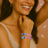 Pink Pony Club | 925 Sterling Silber | Feuerwerk Glaskiesel Armband